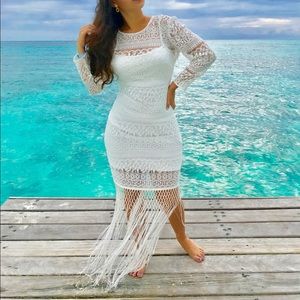 Two Piece White Dress